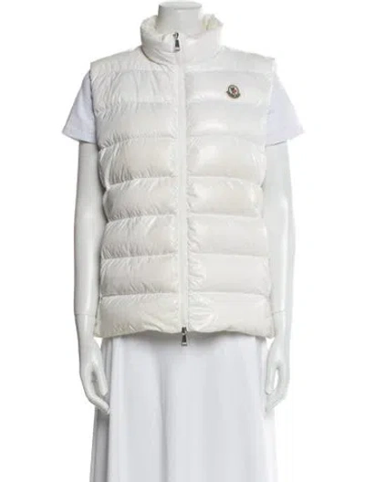 Pre-owned Moncler Nylon Down Jacket In Neutral