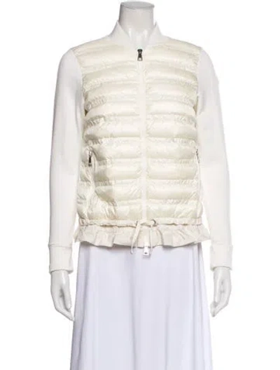 Pre-owned Moncler Nylon Down Jacket In Neutral