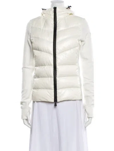 Pre-owned Moncler Nylon Down Jacket In Neutral