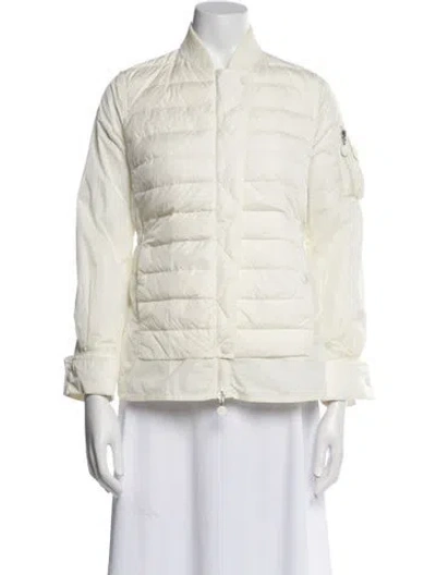 Pre-owned Moncler Nylon Down Jacket In Neutral
