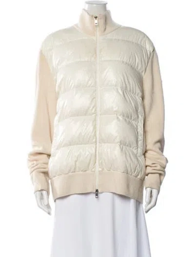 Pre-owned Moncler Nylon Down Jacket In Neutral