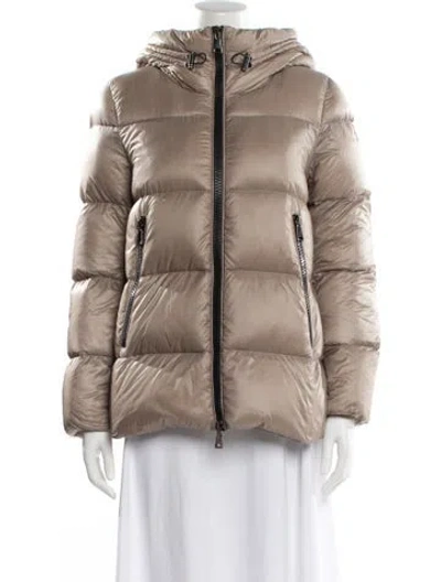 Pre-owned Moncler Nylon Down Jacket In Neutral