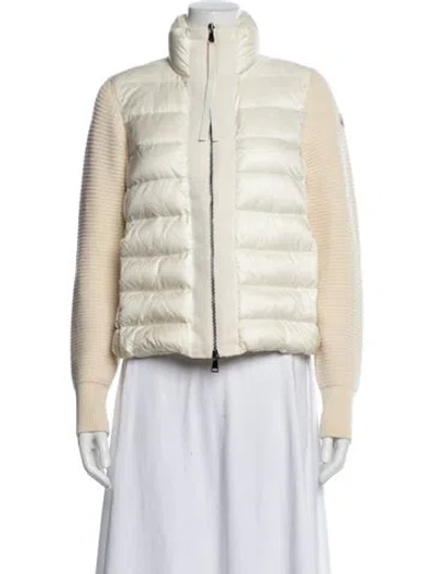 Pre-owned Moncler Nylon Down Jacket In Neutral
