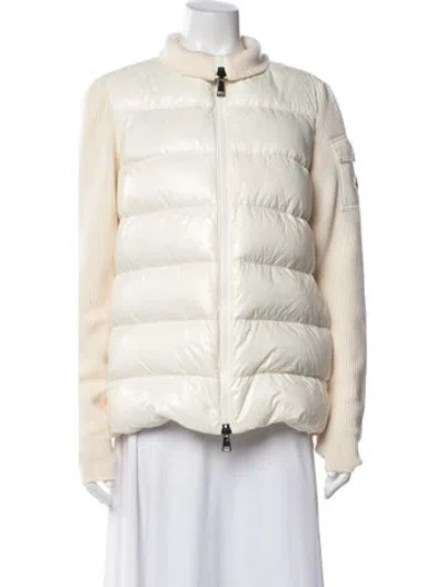 Pre-owned Moncler Nylon Down Jacket In Neutral