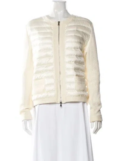 Pre-owned Moncler Nylon Down Jacket In Neutral
