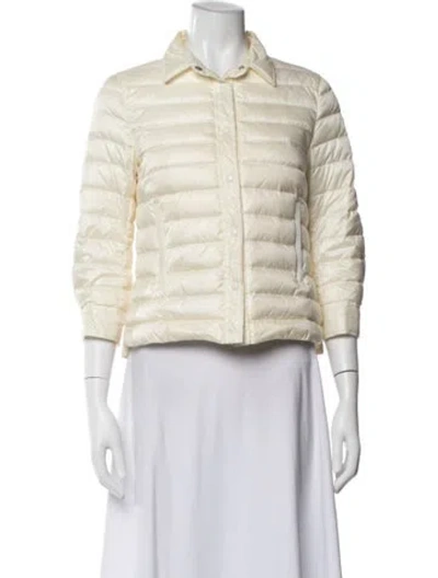 Pre-owned Moncler Nylon Down Jacket In Neutral