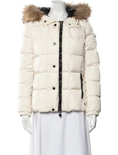 Pre-owned Moncler Nylon Down Jacket In Neutral
