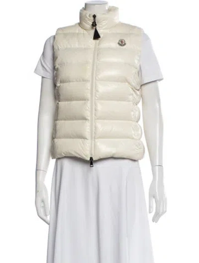 Pre-owned Moncler Nylon Down Jacket In Neutral
