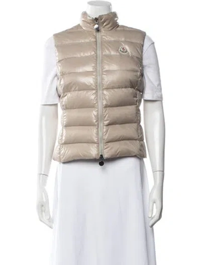 Pre-owned Moncler Nylon Down Jacket In Neutral