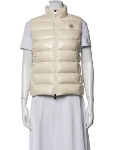 Pre-owned Moncler Nylon Down Jacket In Neutrals