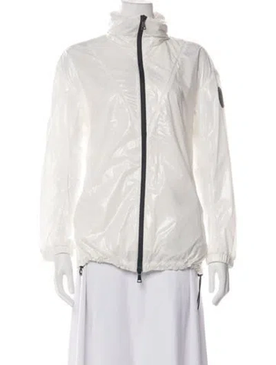 Pre-owned Moncler Nylon Down Jacket In Neutrals