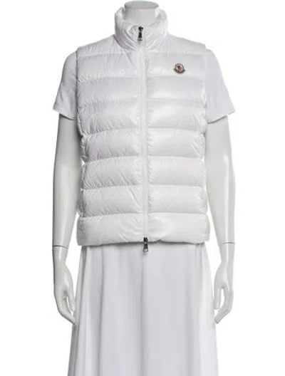 Pre-owned Moncler Nylon Down Jacket In Neutrals