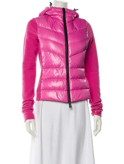 Pre-owned Moncler Nylon Down Jacket In Pink