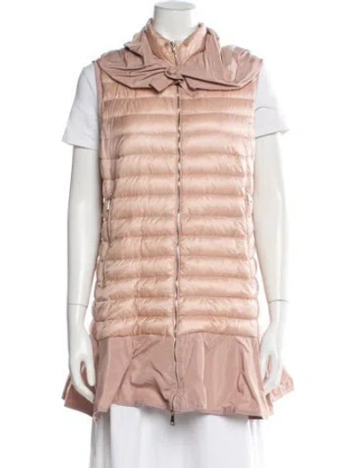 Pre-owned Moncler Nylon Down Jacket In Pink