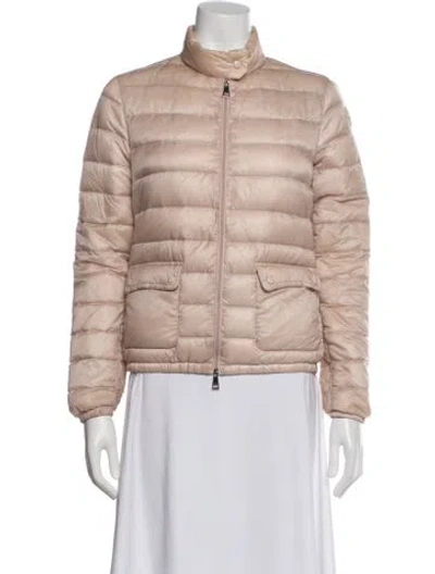 Pre-owned Moncler Nylon Down Jacket In Pink