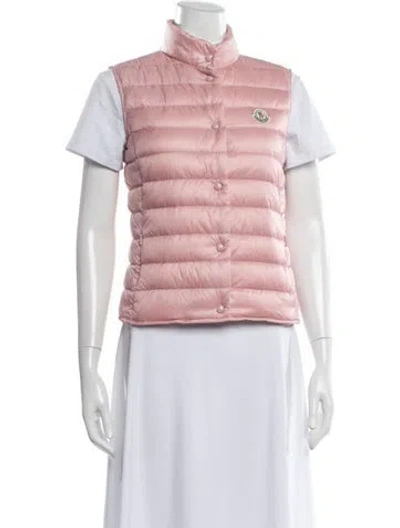 Pre-owned Moncler Nylon Down Jacket In Pink