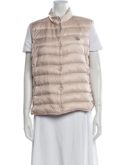 Pre-owned Moncler Nylon Down Jacket In Pink