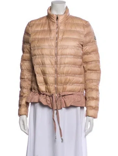 Pre-owned Moncler Nylon Down Jacket In Pink