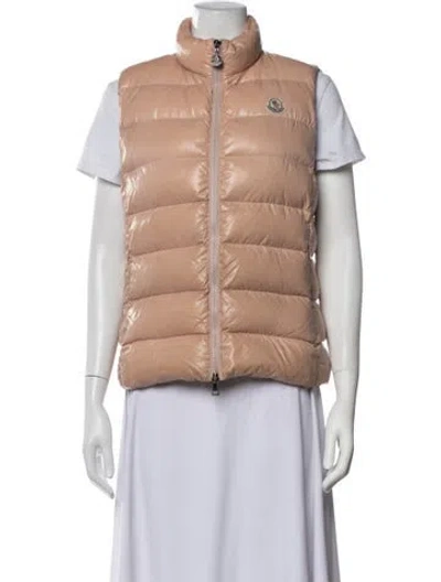 Pre-owned Moncler Nylon Down Jacket In Pink