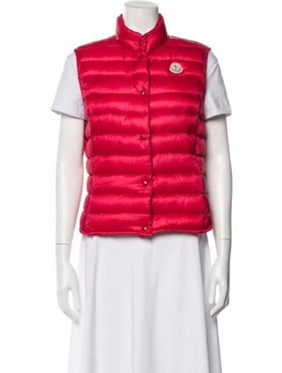 Pre-owned Moncler Nylon Down Jacket In Red