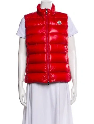 Pre-owned Moncler Nylon Down Jacket In Red