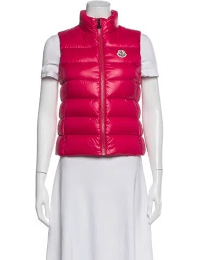 Pre-owned Moncler Nylon Down Jacket In Red