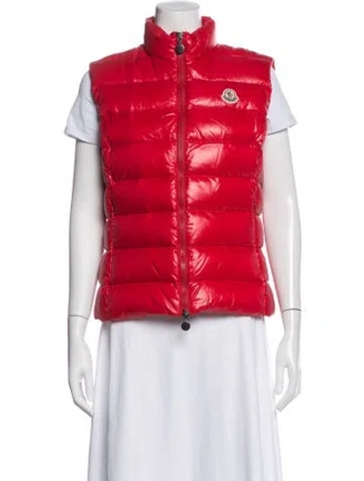 Pre-owned Moncler Nylon Down Jacket In Red