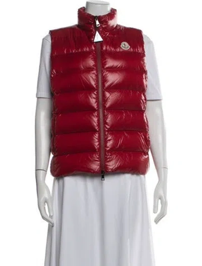 Pre-owned Moncler Nylon Down Jacket In Red