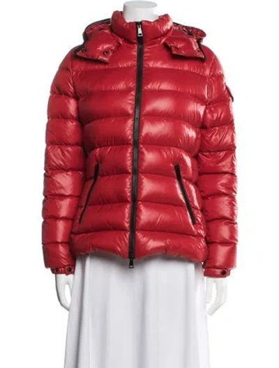 Pre-owned Moncler Nylon Down Jacket In Red