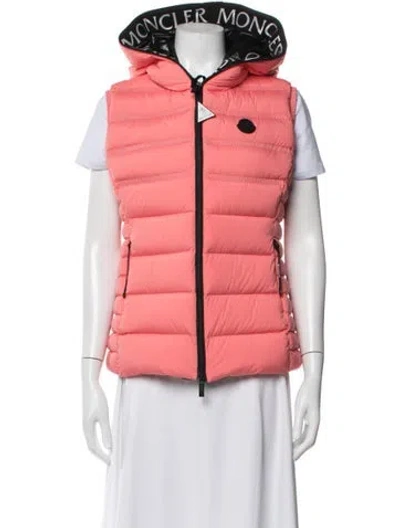 Pre-owned Moncler Nylon Down Jacket W/ Tags In Pink