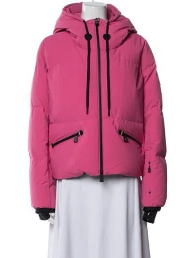 Pre-owned Moncler Nylon Down Jacket W/ Tags In Pink