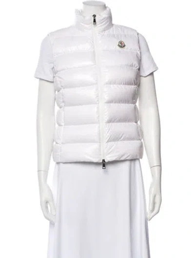 Pre-owned Moncler Nylon Down Jacket In White