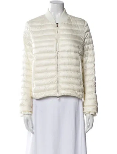 Pre-owned Moncler Nylon Down Jacket In White