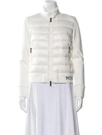 Pre-owned Moncler Nylon Down Jacket In White
