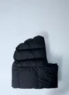 Moncler Nylon Hooded Scarf In Black