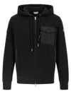 Moncler Kapuzenpullover Mit Nyloneinsatz In Animal Print