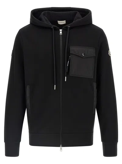 MONCLER NYLON INSERT HOODIE
