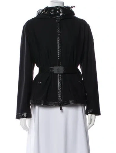 Pre-owned Moncler Nylon Jacket In Black