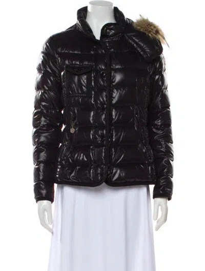 Pre-owned Moncler Nylon Jacket In Black