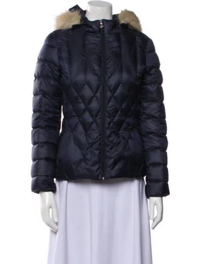Pre-owned Moncler Nylon Jacket In Blue