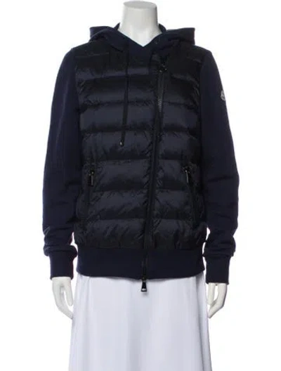 Pre-owned Moncler Nylon Jacket In Blue