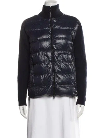 Pre-owned Moncler Nylon Jacket In Blue