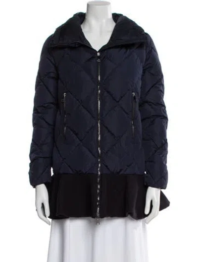 Pre-owned Moncler Nylon Jacket In Blue