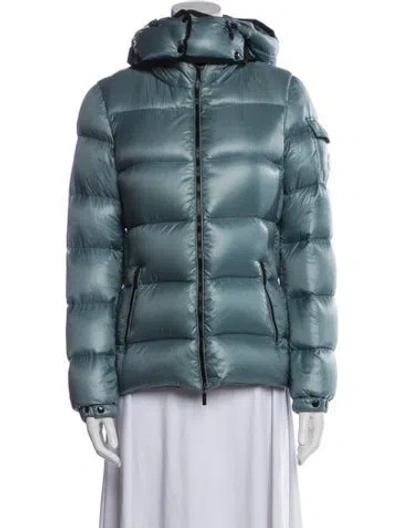 Pre-owned Moncler Nylon Jacket In Blue