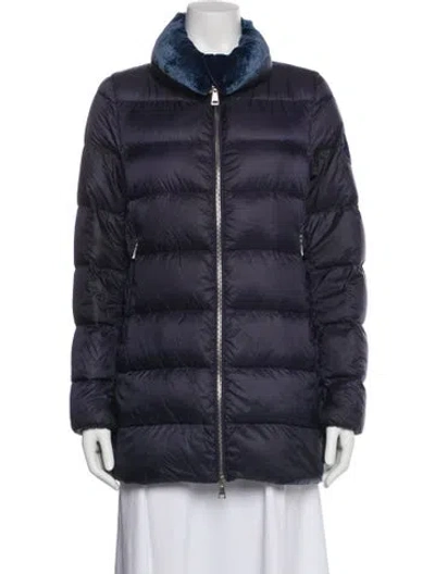 Pre-owned Moncler Nylon Jacket In Blue