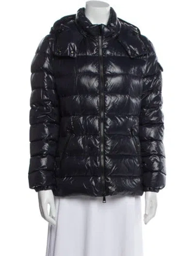 Pre-owned Moncler Nylon Jacket In Blue