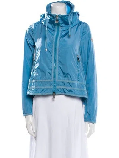 Pre-owned Moncler Nylon Jacket In Blue