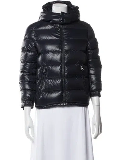 Pre-owned Moncler Nylon Jacket In Blue