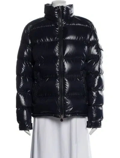 Pre-owned Moncler Nylon Jacket In Blue