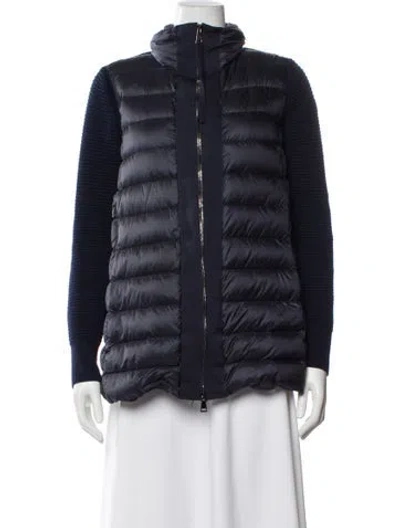 Pre-owned Moncler Nylon Jacket In Blue